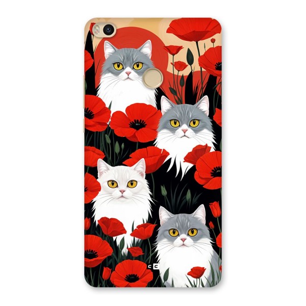 Floral Cat Back Case for Mi Max 2