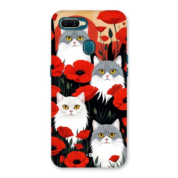 Floral Cat Back Case for Oppo A11k