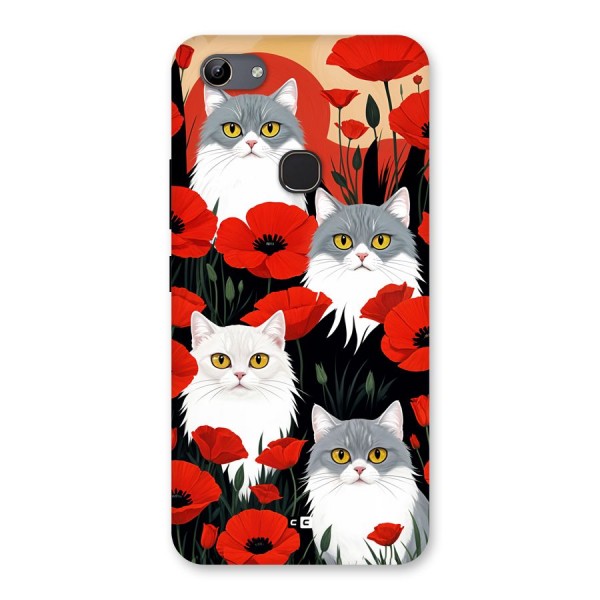 Floral Cat Back Case for Vivo Y81