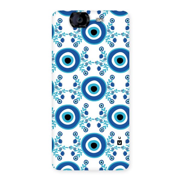 Floral Evil Eyes Back Case for Canvas Knight A350