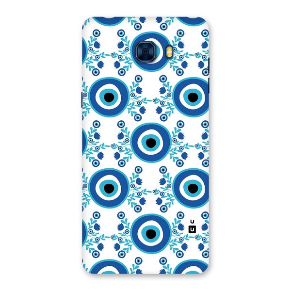 Floral Evil Eyes Back Case for Galaxy C7 Pro