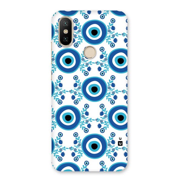 Floral Evil Eyes Back Case for Mi A2