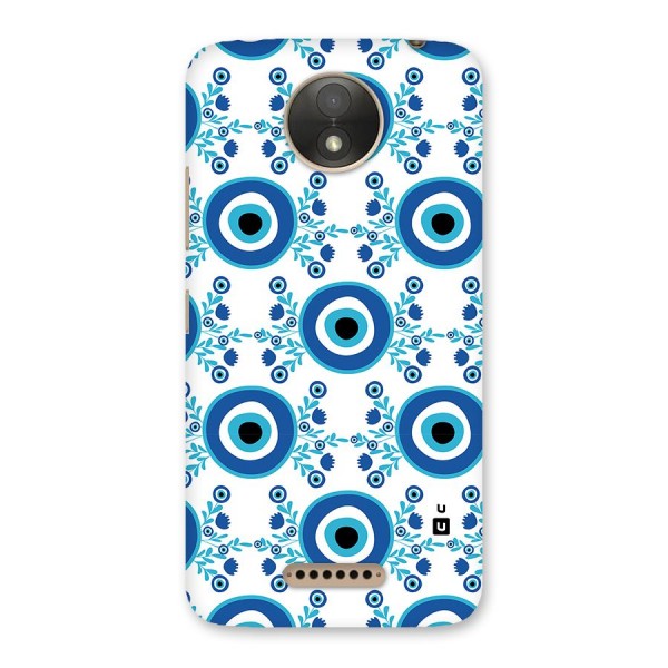 Floral Evil Eyes Back Case for Moto C Plus