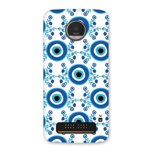 Floral Evil Eyes Back Case for Moto Z Play