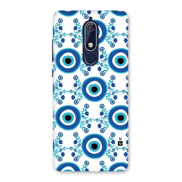 Floral Evil Eyes Back Case for Nokia 5.1