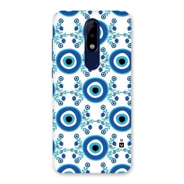 Floral Evil Eyes Back Case for Nokia 5.1 Plus