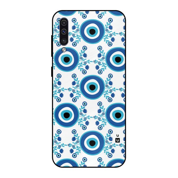 Floral Evil Eyes Metal Back Case for Galaxy A50