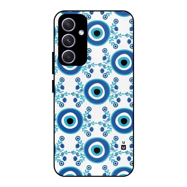 Floral Evil Eyes Metal Back Case for Galaxy A54