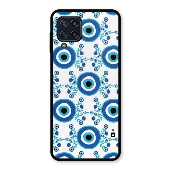 Floral Evil Eyes Metal Back Case for Galaxy M32