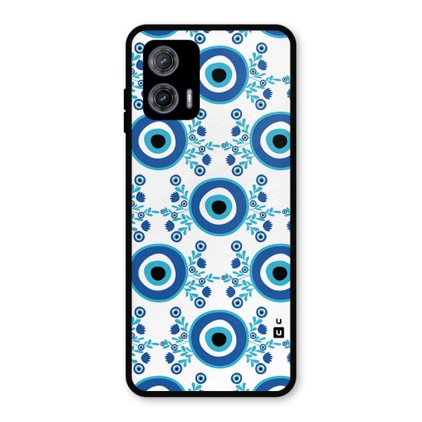 Floral Evil Eyes Metal Back Case for Moto G73