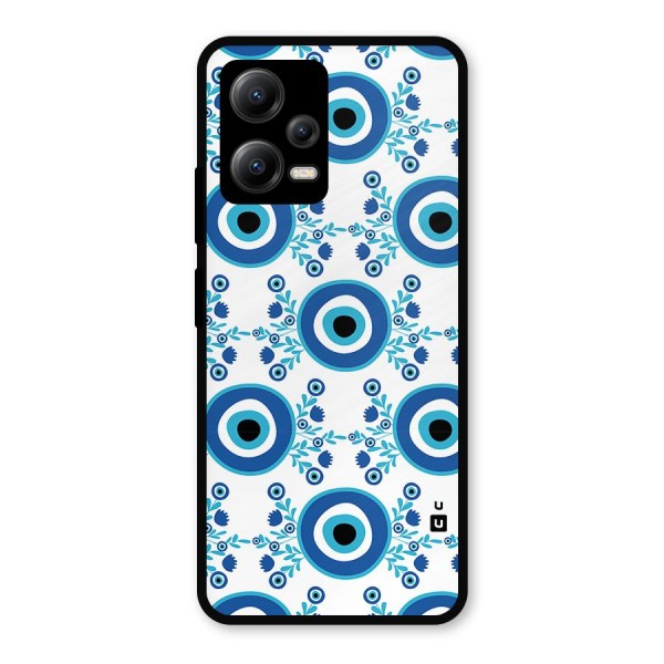 Floral Evil Eyes Metal Back Case for Poco X5