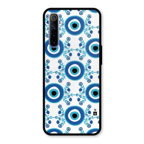 Floral Evil Eyes Metal Back Case for Realme 6