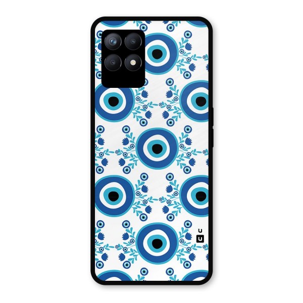 Floral Evil Eyes Metal Back Case for Realme 8i