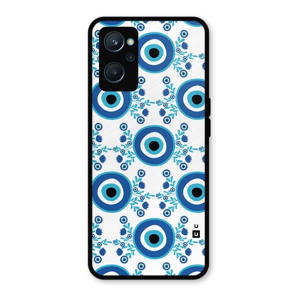 Floral Evil Eyes Metal Back Case for Realme 9i