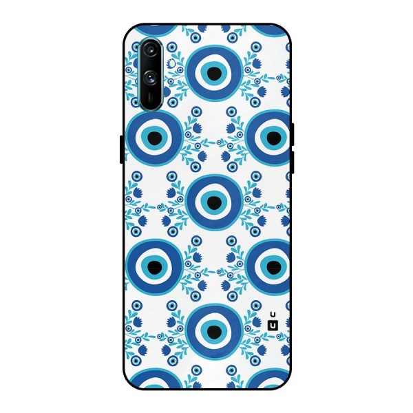 Floral Evil Eyes Metal Back Case for Realme C3