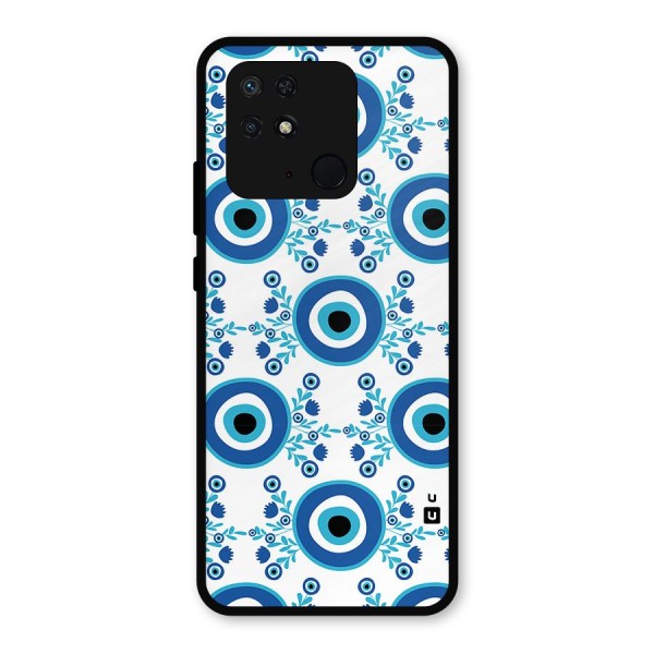 Floral Evil Eyes Metal Back Case for Redmi 10