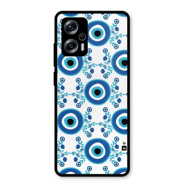 Floral Evil Eyes Metal Back Case for Redmi K50i