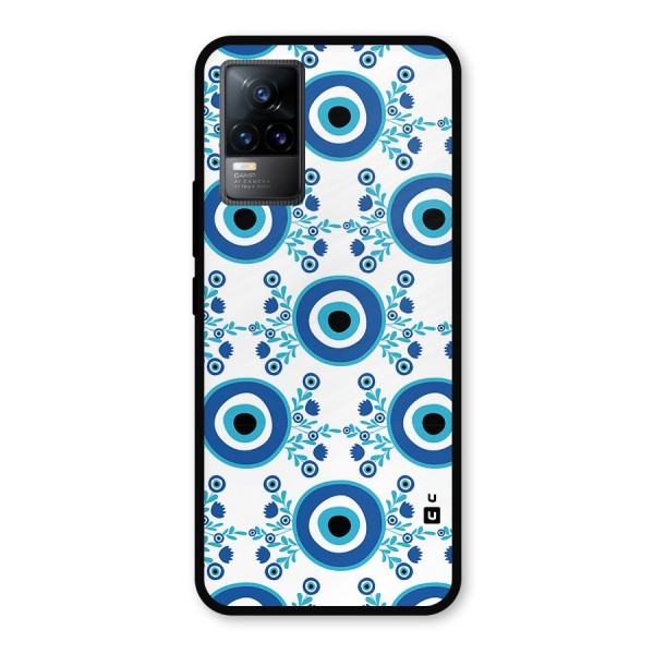 Floral Evil Eyes Metal Back Case for Vivo Y73