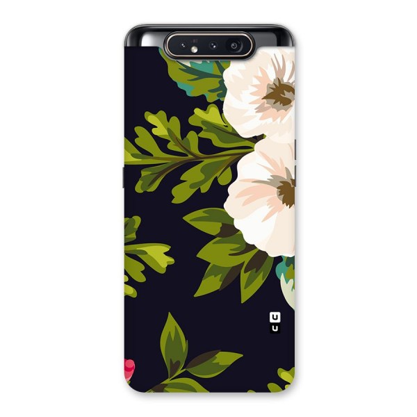 Floral Leaves Back Case for Galaxy A80