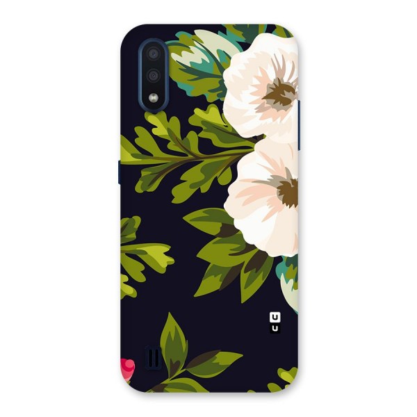 Floral Leaves Back Case for Galaxy M01