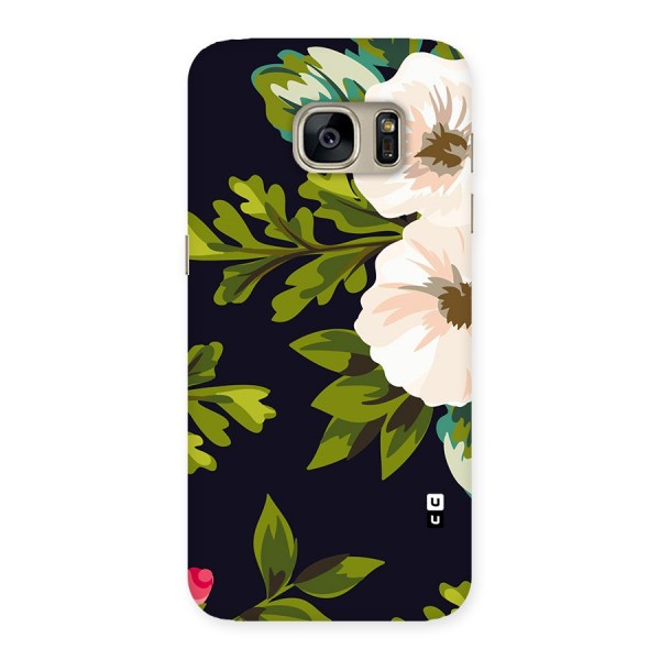 Floral Leaves Back Case for Galaxy S7