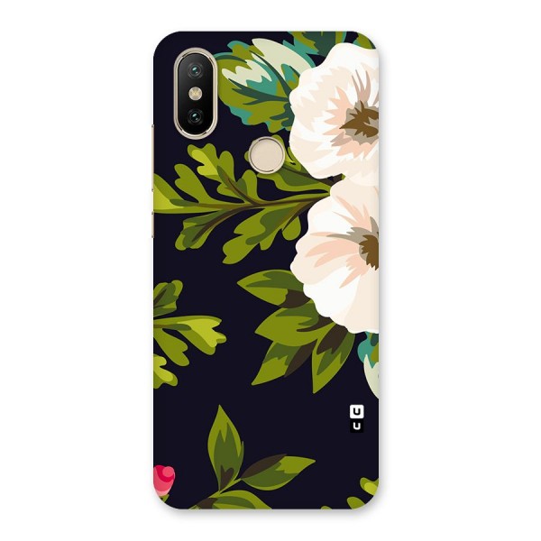 Floral Leaves Back Case for Mi A2