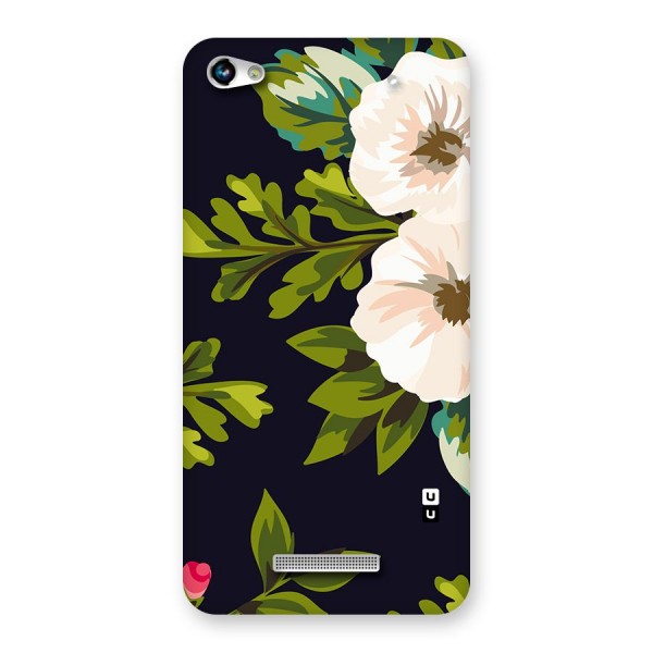 Floral Leaves Back Case for Micromax Hue 2