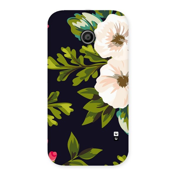 Floral Leaves Back Case for Moto E