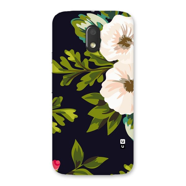 Floral Leaves Back Case for Moto E3 Power