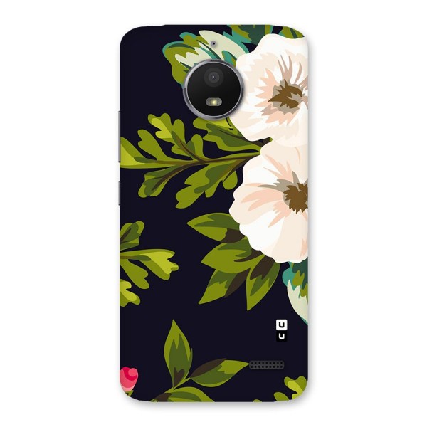 Floral Leaves Back Case for Moto E4