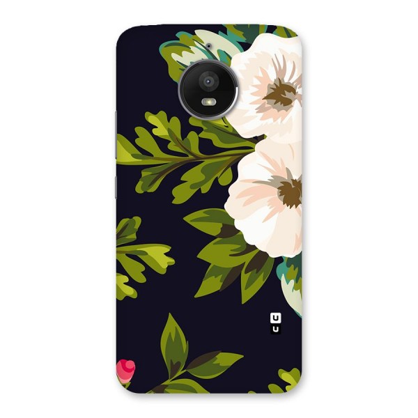 Floral Leaves Back Case for Moto E4 Plus