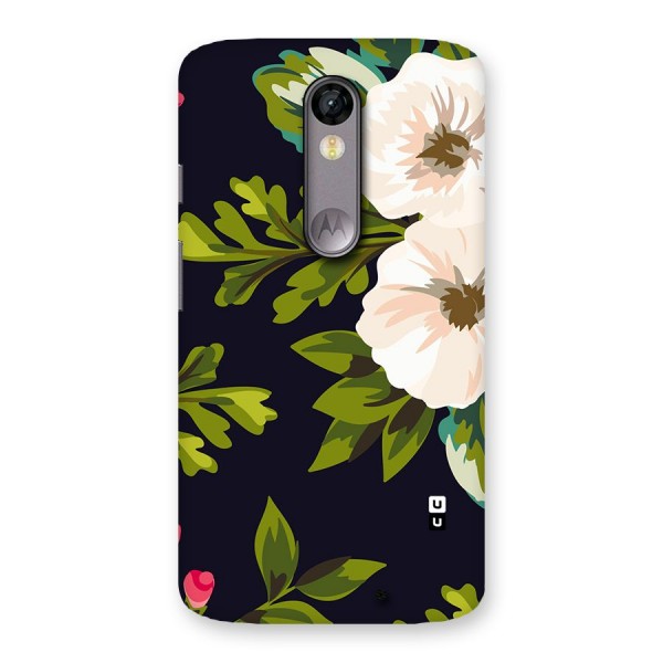 Floral Leaves Back Case for Moto X Force