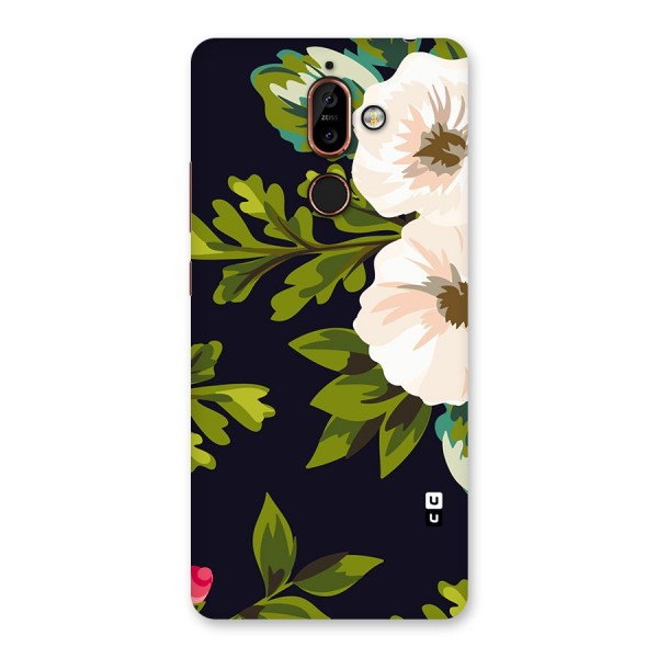 Floral Leaves Back Case for Nokia 7 Plus