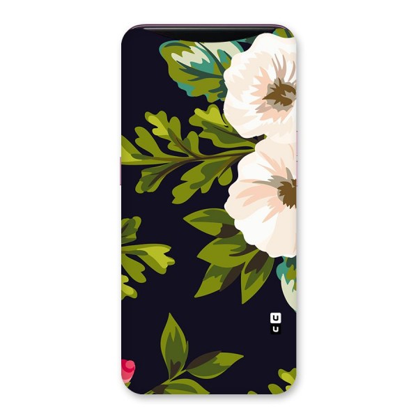 Floral Leaves Back Case for Oppo Find X