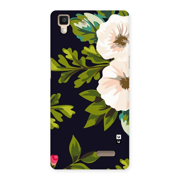 Floral Leaves Back Case for Oppo R7