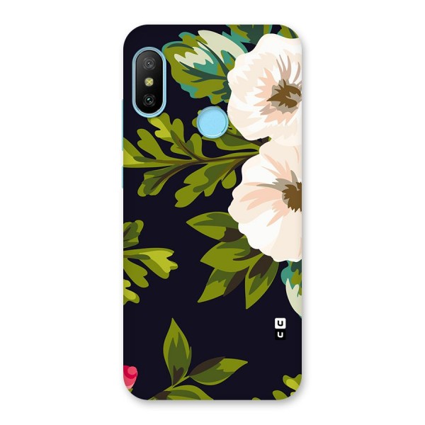 Floral Leaves Back Case for Redmi 6 Pro