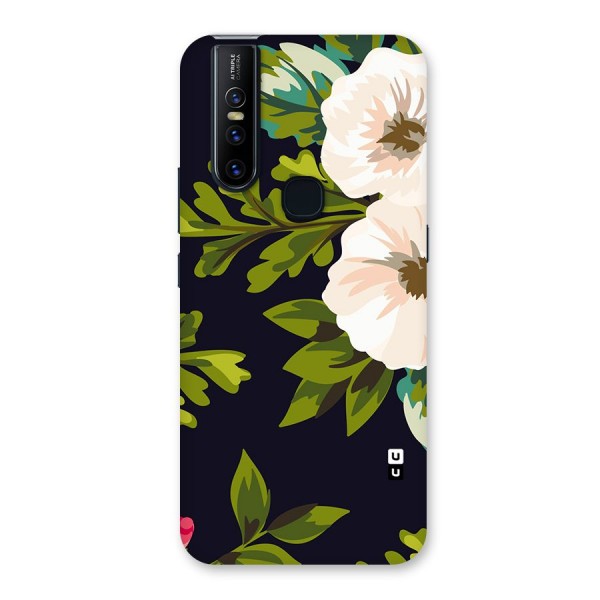 Floral Leaves Back Case for Vivo V15