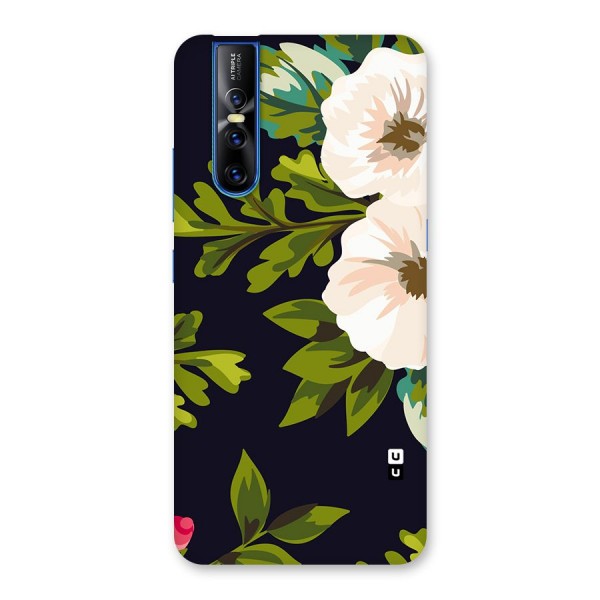 Floral Leaves Back Case for Vivo V15 Pro