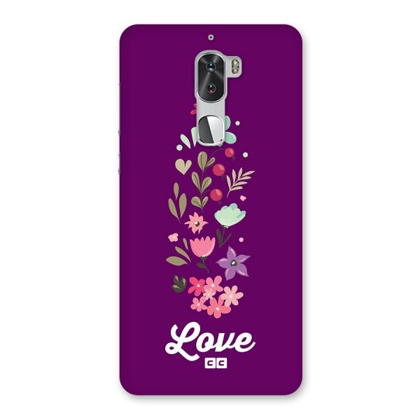 Floral Love Back Case for Coolpad Cool 1