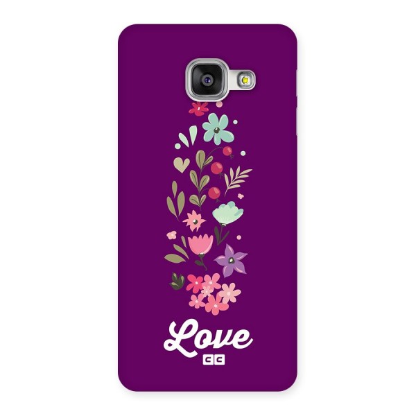 Floral Love Back Case for Galaxy A3 (2016)