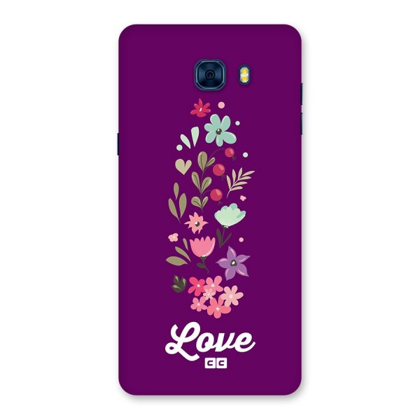 Floral Love Back Case for Galaxy C7 Pro