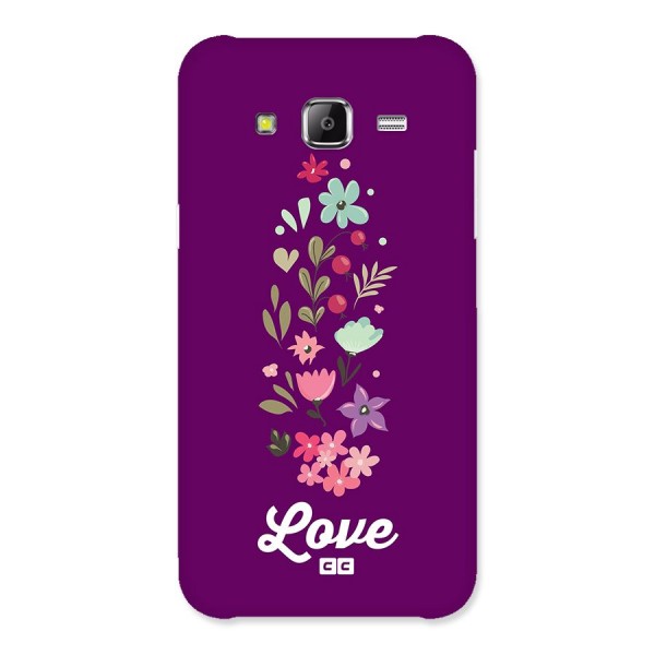 Floral Love Back Case for Galaxy J5