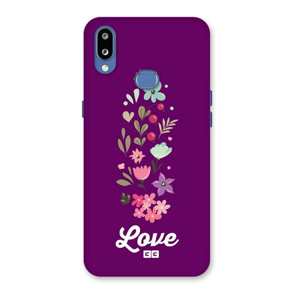 Floral Love Back Case for Galaxy M01s