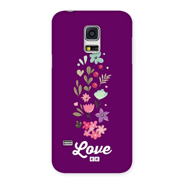 Floral Love Back Case for Galaxy S5 Mini