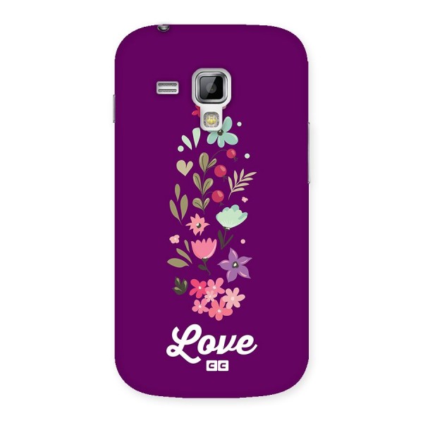 Floral Love Back Case for Galaxy S Duos