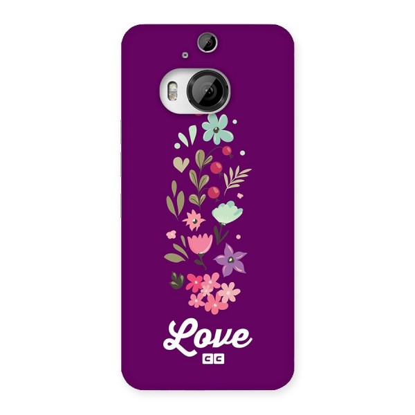 Floral Love Back Case for HTC One M9 Plus