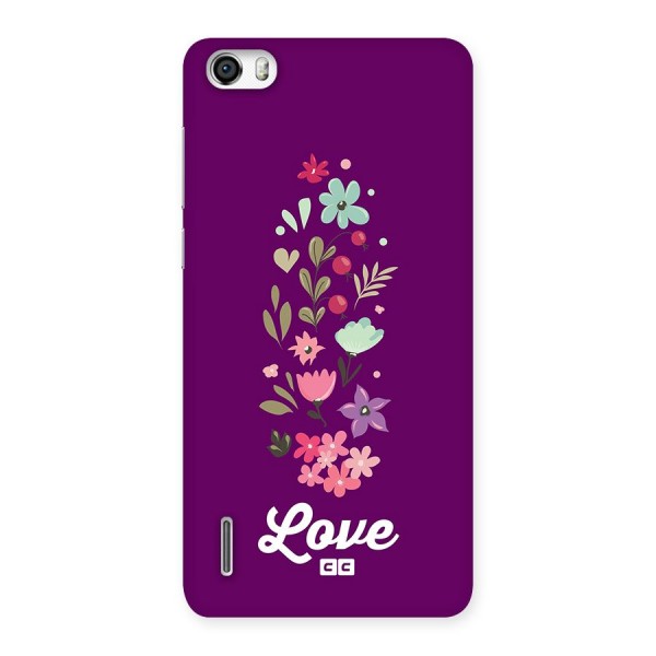 Floral Love Back Case for Honor 6