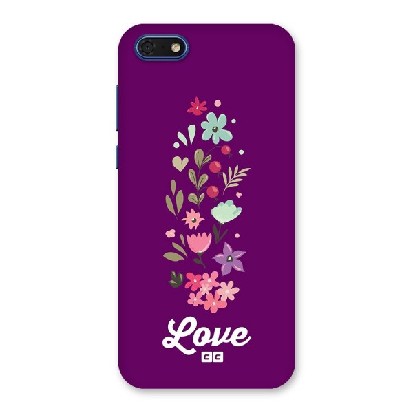 Floral Love Back Case for Honor 7s