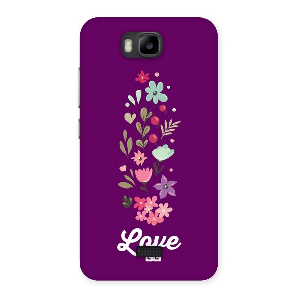 Floral Love Back Case for Honor Bee