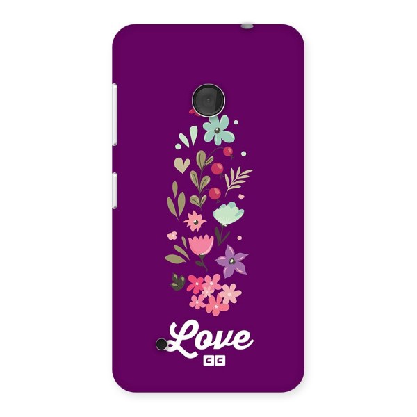 Floral Love Back Case for Lumia 530